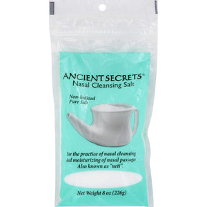Ancient Secrets Nasal Cleansing Pot Salt - 8 Oz - Vita-Shoppe.com