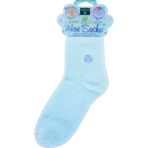 Earth Therapeutics Aloe Socks Blue - 1 Pair - Vita-Shoppe.com