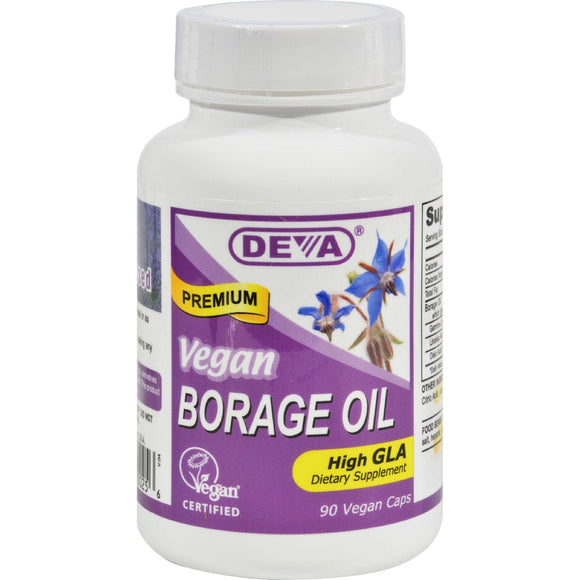 Deva Vegan Borage Oil - 500 Mg - 90 Vcaps - Vita-Shoppe.com