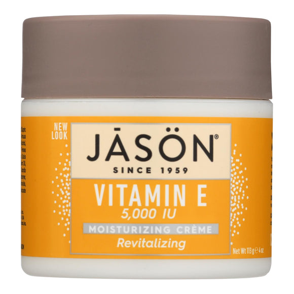 Jason Moisturizing Creme Revitalizing Vitamin E - 5000 Iu - 4 Oz - Vita-Shoppe.com