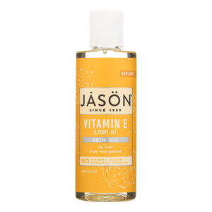 Jason Vitamin E Pure Natural Skin Oil - 5000 Iu - 4 Fl Oz - Vita-Shoppe.com