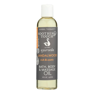 Soothing Touch Bath And Body Oil - Sandalwood - 8 Oz - Vita-Shoppe.com