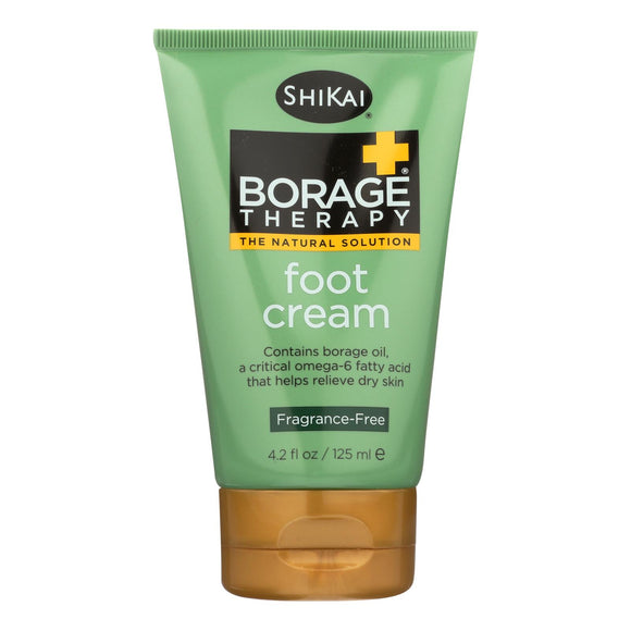 Shikai Borage Therapy Foot Cream Unscented - 4.2 Fl Oz - Vita-Shoppe.com