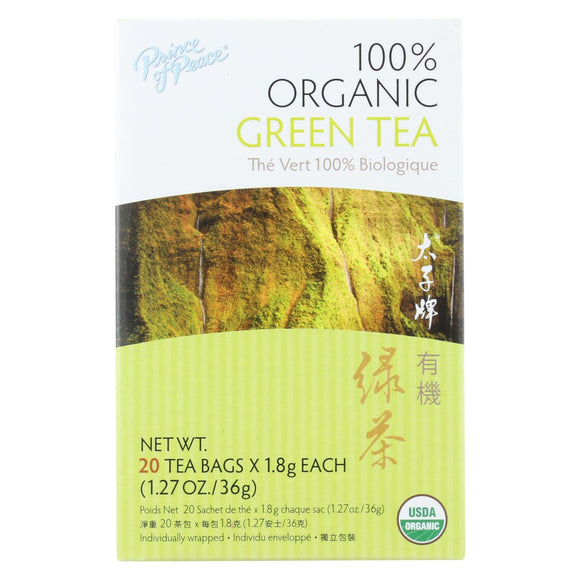 Prince Of Peace Organic Green Tea - 20 Tea Bags - Vita-Shoppe.com