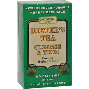 Only Natural Dieter's Tea Cleanse And Trim Country Herbal - 24 Tea Bags - Vita-Shoppe.com