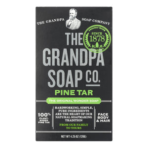 Grandpa's Pine Tar Bar Soap - 4.25 Oz - Vita-Shoppe.com