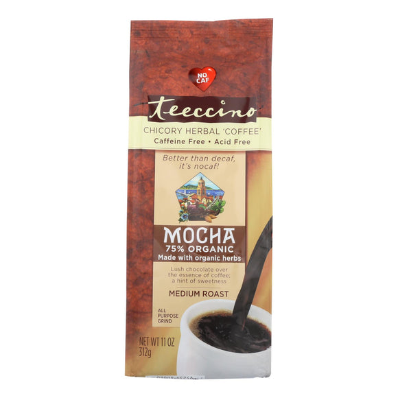 Teeccino Mediterranean Herbal Coffee - Mocha - Medium Roast - Caffeine Free - 11 Oz - Vita-Shoppe.com
