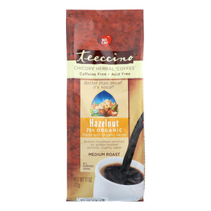 Teeccino Mediterranean Herbal Coffee - Hazelnut - Medium Roast - Caffeine Free - 11 Oz - Vita-Shoppe.com