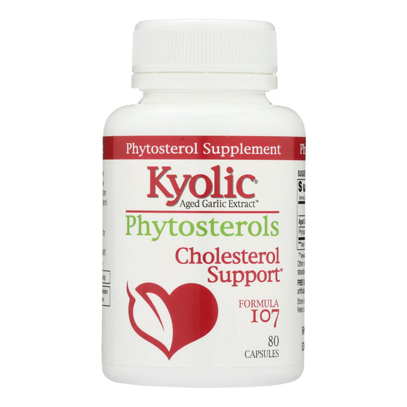 Kyolic - Aged Garlic Extract Phytosterols Formula 107 - 80 Capsules - Vita-Shoppe.com