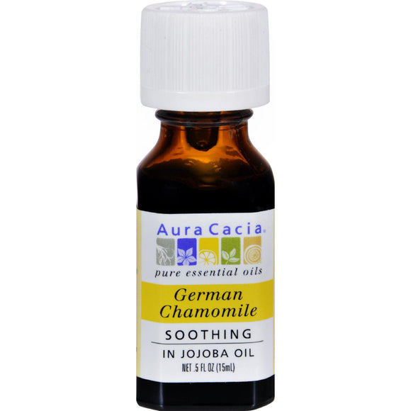 Aura Cacia German Chamomile In Jojoba Oil - 0.5 Fl Oz - Vita-Shoppe.com