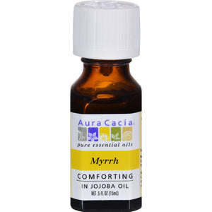 Aura Cacia Myrrh In Jojoba Oil - 0.5 Fl Oz - Vita-Shoppe.com