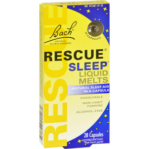 Bach Flower Remedies Rescue Sleep Liquid Melts - 28 Capsules - Vita-Shoppe.com