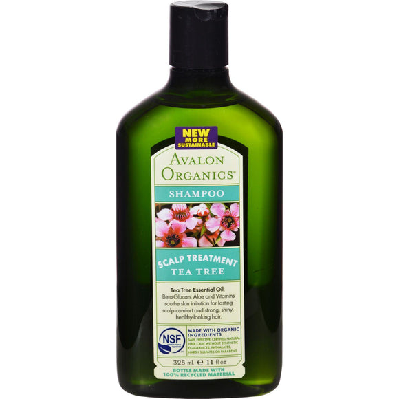 Avalon Organics Scalp Treatment Tea Tree Shampoo - 11 Fl Oz - Vita-Shoppe.com