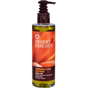 Desert Essence Thoroughly Clean Face Wash With Eco Harvest Tea Tree Oil And Sea Kelp - 8.5 Fl Oz - Vita-Shoppe.com