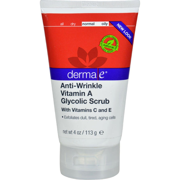 Derma E Vitamin A Glycolic Facial Scrub - 4 Oz - Vita-Shoppe.com