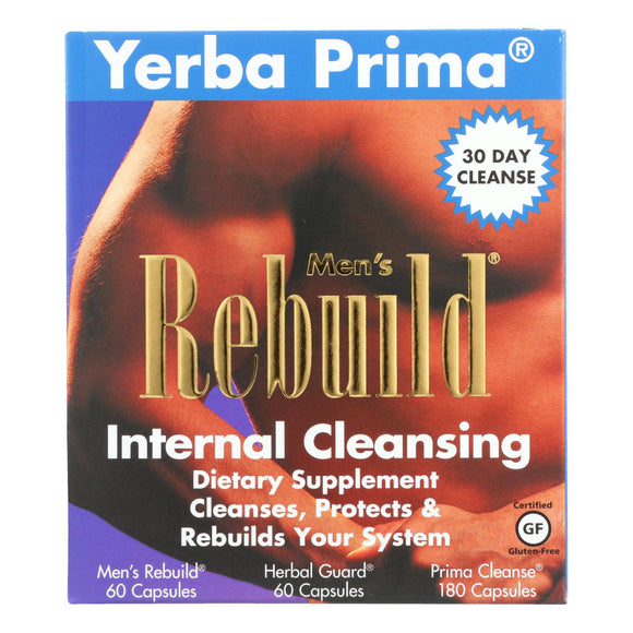 Yerba Prima Men's Rebuild Internal Cleansing - 1 Kit - Vita-Shoppe.com