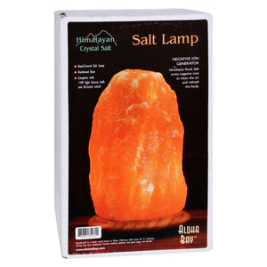 Himalayan Salt Lamp 10 Inch Wood Base - Vita-Shoppe.com