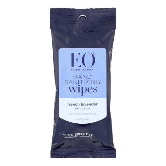 Eo Products - Hand Sanitizer Wipes Display Center - Lavender - Case Of 6 - 10 Pack - Vita-Shoppe.com