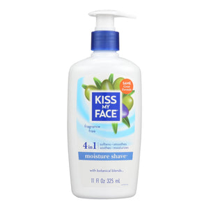 Kiss My Face Moisture Shave Fragrance Free - 11 Fl Oz - Vita-Shoppe.com