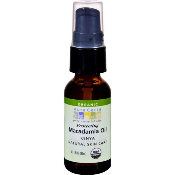 Aura Cacia Macadamia Skin Care Oil Certified Organic - 1 Fl Oz - Vita-Shoppe.com