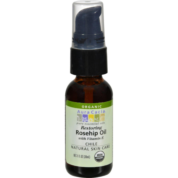 Aura Cacia Rosehip Seed Skin Care Oil Certified Organic - 1 Fl Oz - Vita-Shoppe.com