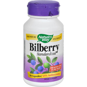 Nature's Way Bilberry Standardized - 80 Mg - 90 Capsules - Vita-Shoppe.com