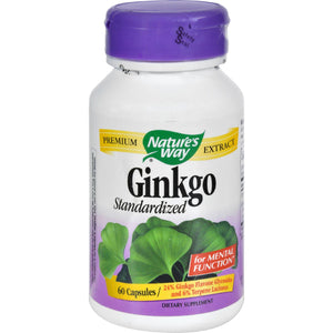Nature's Way Ginkgo Standardized - 60 Capsules - Vita-Shoppe.com