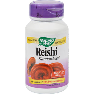 Nature's Way Reishi Standardized - 100 Capsules - Vita-Shoppe.com