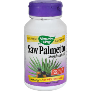 Nature's Way Saw Palmetto Standardized - 60 Softgels - Vita-Shoppe.com