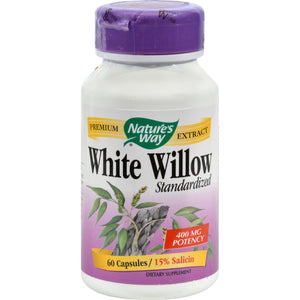Nature's Way White Willow Bark - 300 Mg - 60 Capsules - Vita-Shoppe.com