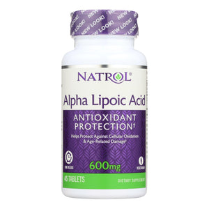 Natrol Alpha Lipoic Acid Time Release - 600 Mg - 45 Tablets - Vita-Shoppe.com