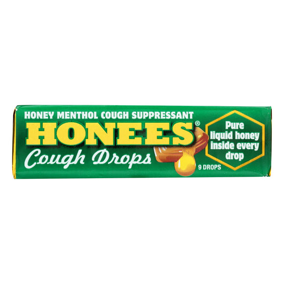 Honees Cough Drops - Menthol - Case Of 24 - 9 Pack - Vita-Shoppe.com