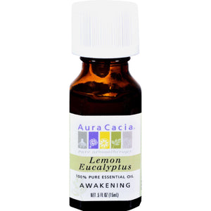 Aura Cacia 100% Pure Essential Oil Lemon Eucalyptus - 0.5 Fl Oz - Vita-Shoppe.com