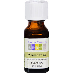Aura Cacia Pure Essential Oil Palmarosa - 0.5 Fl Oz - Vita-Shoppe.com