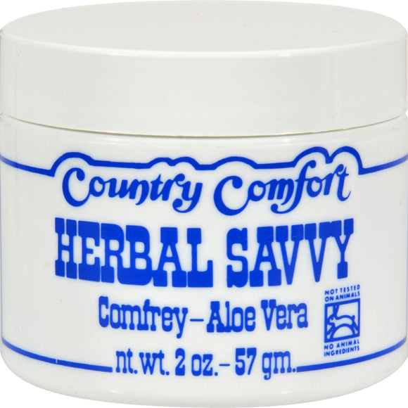 Country Comfort Herbal Savvy Comfrey Aloe Vera - 2 Oz - Vita-Shoppe.com