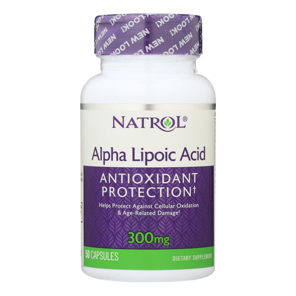 Natrol Alpha Lipoic Acid - 300 Mg - 50 Capsules - Vita-Shoppe.com