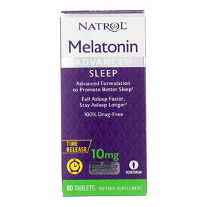 Natrol Advanced Sleep Melatonin - 10 Mg - 60 Tablets - Vita-Shoppe.com