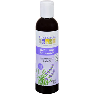 Aura Cacia Aromatherapy Body Oil Lavender Harvest - 8 Fl Oz - Vita-Shoppe.com