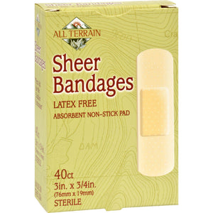 All Terrain Bandages - Sheer - 3-4 In X 3 In - 40 Ct - Vita-Shoppe.com