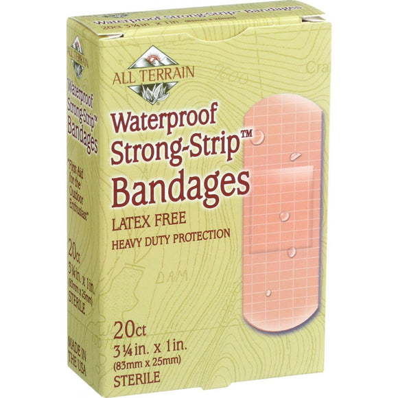 All Terrain Bandages - Waterproof Strong Strip 1 Inch - 20 Count - Vita-Shoppe.com