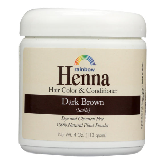 Rainbow Research Henna Hair Color And Conditioner Persian Dark Brown Sable - 4 Oz - Vita-Shoppe.com