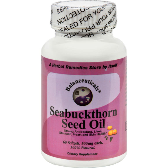 Balanceuticals Seabuckthorn Seed Oil - 500 Mg - 60 Softgels - Vita-Shoppe.com