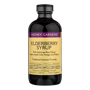 Honey Gardens Apiaries Organic Honey Elderberry Extract With Propolis - 8 Fl Oz - Vita-Shoppe.com