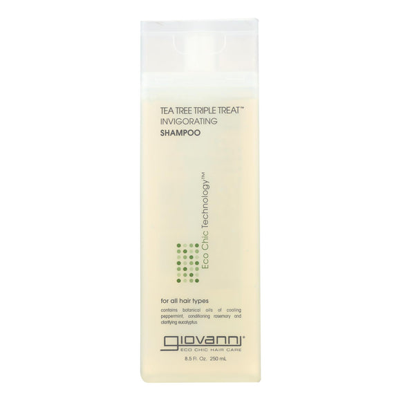 Giovanni Shampoo Tea Tree Triple Treat - 8.5 Fl Oz - Vita-Shoppe.com