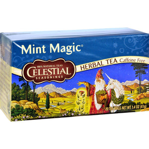Celestial Seasonings Herbal Tea Caffeine Free Mint Magic - 20 Tea Bags - Case Of 6 - Vita-Shoppe.com