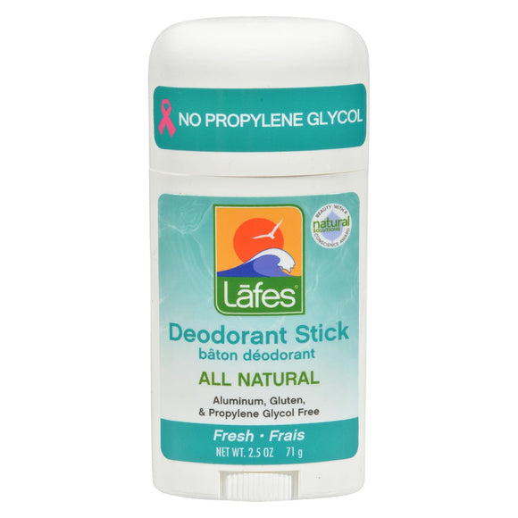 Lafe's Natural And Organic Deodorant Stick Fresh - 2.5 Oz - Vita-Shoppe.com