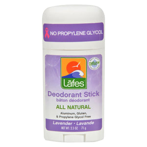 Lafe's Natural Body Care Natural And Organic Deodorant Stick - Lavender - 2.5 Oz - Vita-Shoppe.com