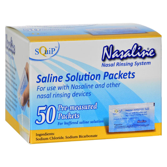 Squip Products Nasaline Salt Pre-measured Packets - 50 Packets - Vita-Shoppe.com