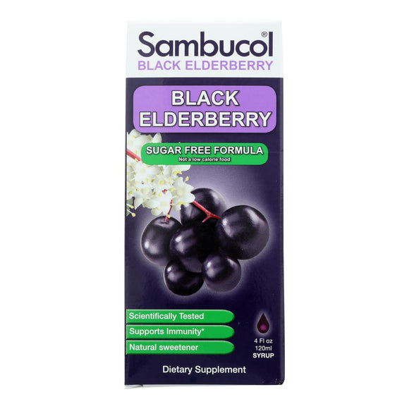 Sambucol - Black Elderberry Syrup - Sugar Free - 4 Oz - Vita-Shoppe.com