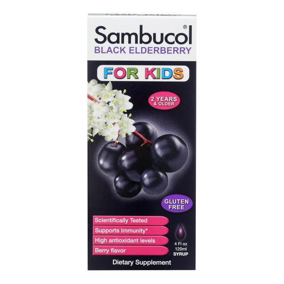 Sambucol - Black Elderberry Liquid For Kids - 4 Fl Oz - Vita-Shoppe.com